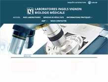 Tablet Screenshot of laboratoires-ingelsvignon.com